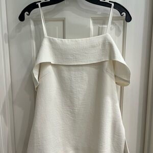 Elegant Cream Off-Shoulder Top